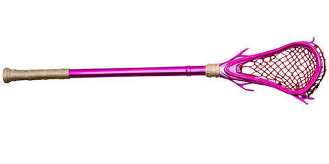 Pink Lacrosse Stick With Textured Handle