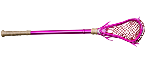 Pink Lacrosse Stick With Textured Handle
