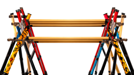 Colorful Hurdles for Athletic Training