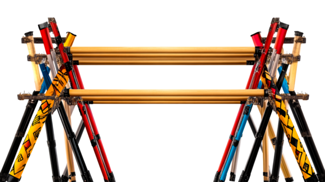 Colorful Hurdles for Athletic Training