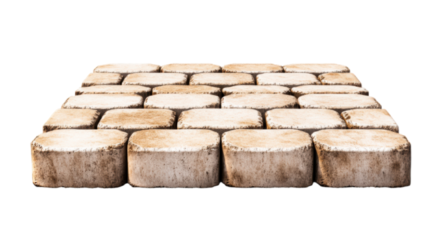 Group of Paving Stones Isolated