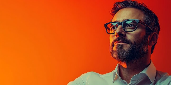 Businessman with a laptop, symbolizing the entrepreneurial spirit in a tech startup environment. This portrait highlights confidence, innovation, and remote work in a digital workspace, Generative AI - Powered by Adobe