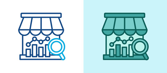Market Analysis line icon