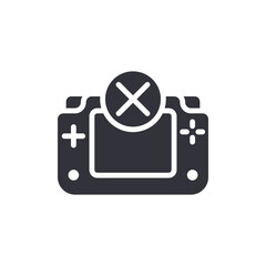 Handheld Console Play X Symbol Interface Gamepad Icon