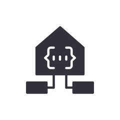Digital Home Automation Programming Concept Icon
