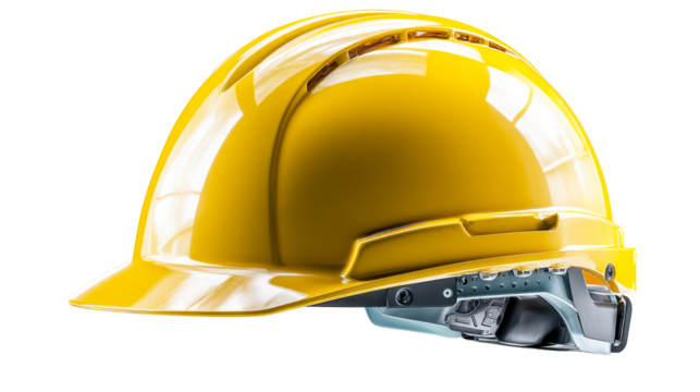 Yellow Hard Hat with Suspension System