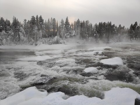 River in the mountains - Powered by Adobe