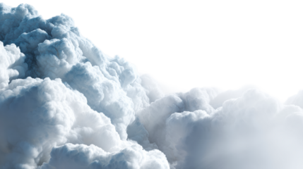 Cumulus cloud formation from above with subtle blue tones