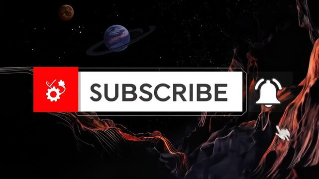 Engaging Animations Encouraging Viewers to Subscribe to the Content Creator's Channel