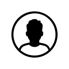 User profile avatar inside a circle representing personal account, identity, or social media user icon.