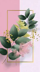 Colorful Abstract Frame Design | Artistic Watercolor Border | Creative Blank Invitation