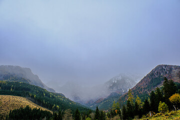 Landscapes of Kalkalpen National Park in Austria