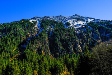 he area surrounding the Krimml waterfalls in Austria