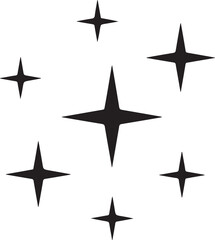 sparkle icon vector, sparkle star vector illustration