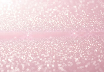 A softly lit pale pink glitter background with countless sparkling white dots spread evenly. The texture is smooth, delicate, and luminous, evoking feelings of romance and elegance. Perfect for high-e
