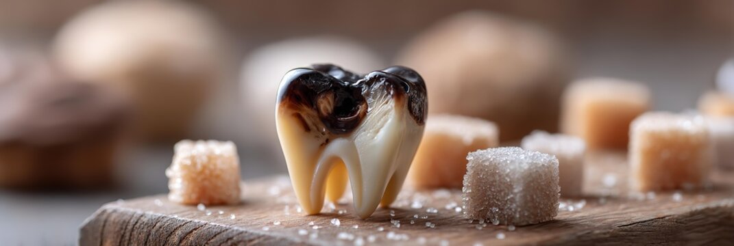 A sore tooth and sugar