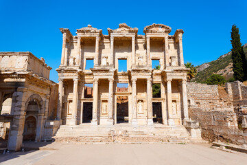 Fototapeta premium Ephesus ancient greek city is located in Izmir Province in Turkey