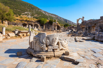 Fototapeta premium Ephesus ancient greek city is located in Izmir Province in Turkey