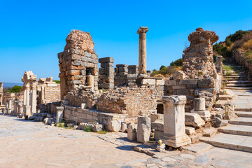 Fototapeta premium Ephesus ancient greek city is located in Izmir Province in Turkey
