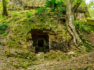 Temple Ruins at Tikal, Peten Department, Guatemala