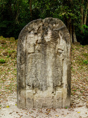 Stela at Tikal, Peten Department, Guatemala