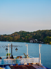 Lakefront of Flores Island, Peten Department, Guatemala