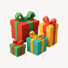 Colorful gift boxes illustration