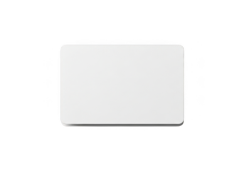 Stock vector blank white rounded corner card mockup template realistic style design element graphic resource isolated on transparent background