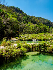 Semuc Champey Natural Monument, Lanquin, Alta Verapaz Department, Guatemala