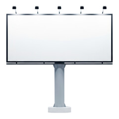 Obraz premium Billboard isolated on transparent background, 3d rendering