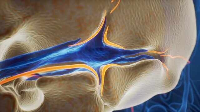 Detailed Brain Anatomy Visualization Neurons Synapses and Neural Pathways in Motion