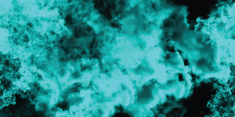 Abstract Teal Cloud Texture Background with Dark Black Contrast and Organic Smudged Patterns for Digital Art and Design