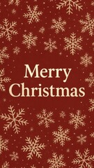 Festive red snowflake design