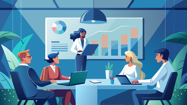 Business Team Discussing Cybersecurity Strategy