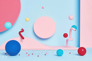 birthday card with balloons