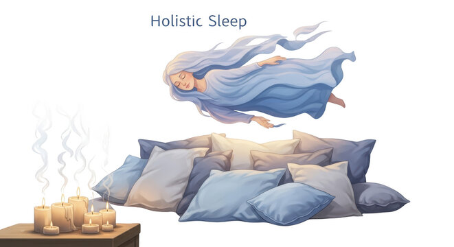 Modern stock photo showing sleep, holistic, relaxation captured in vibrant atmosphere ideal for professional campaigns