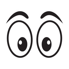 Surprised Eye Icon &ndash; Wide Open Eye Symbol, Vision and Attention Sign.