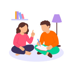 Story Chain, continuing tales through group narration