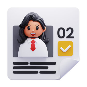 Illustration of Businesswoman with Calendar