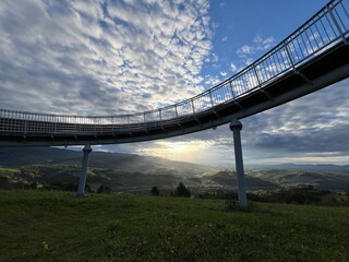 Górski widoczek, wieża ślimak, Małopolska  © Maciej G. Szling