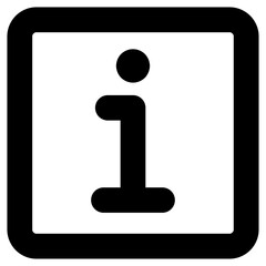 info square line icon