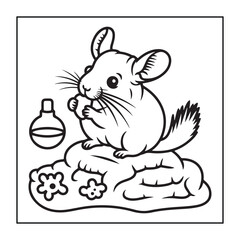 Kid-friendly animals and bold and easy coloring pages. different types of animals with some elements, and black and white coloring pages for kids.