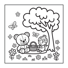 Kid-friendly animals and bold and easy coloring pages. different types of animals with some elements, and black and white coloring pages for kids.
