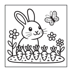 Kid-friendly animals and bold and easy coloring pages. different types of animals with some elements, and black and white coloring pages for kids.