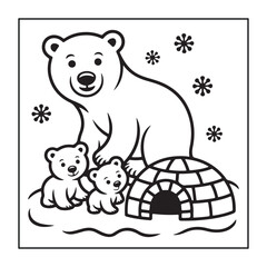 Kid-friendly animals and bold and easy coloring pages. different types of animals with some elements, and black and white coloring pages for kids.
