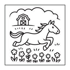 Kid-friendly animals and bold and easy coloring pages. different types of animals with some elements, and black and white coloring pages for kids.