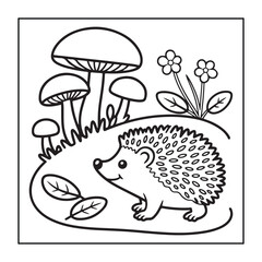 Kid-friendly animals and bold and easy coloring pages. different types of animals with some elements, and black and white coloring pages for kids.