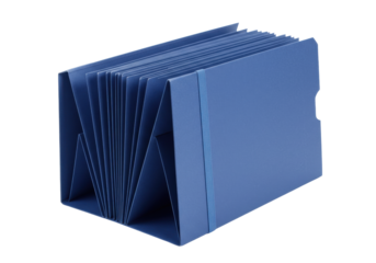 Isolated organizer folder accordion style, accordion folder, office supplies, expansion