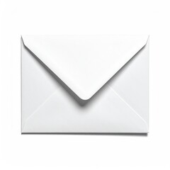Crisp white envelope with triangular flap, closed