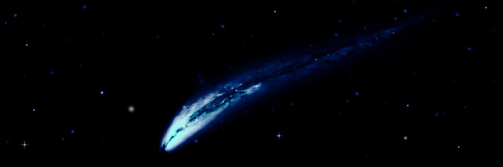 galaxy in a free space.